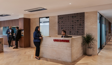 reception area of UrbanWrk